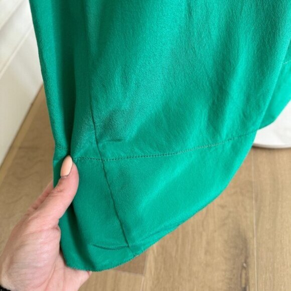 Wilfred by Aritzia Emerald Green Silk Cami Dress – Size XXS (Relaxed Fit) - Picture 2 of 8